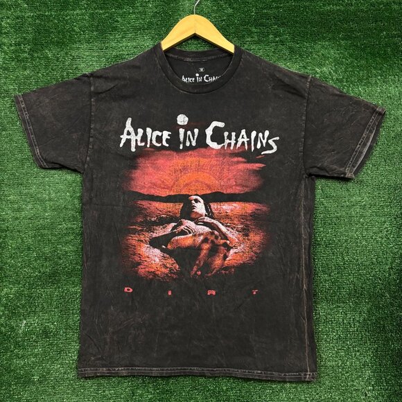 Alice In Chains Dirt Est 1987 Rock Band Mineral Wash T-Shirt Size Medium - Picture 1 of 4